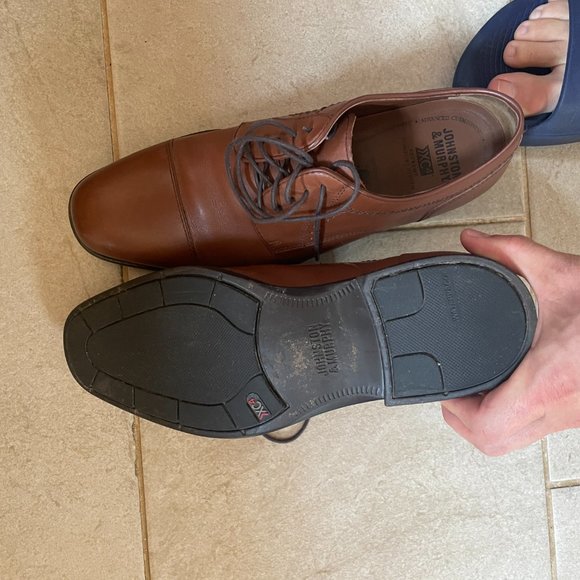 Johnston & Murphy XC4 Waterproof Dress Shoe, Branning Cap Toe, Tan, US Men's 8M - Picture 8 of 8